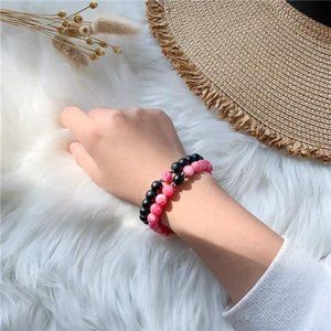 Leatic Magnetic Couple Bracelets Relationship Bracelet Heart Energy Stone